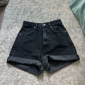 Dark wash jean shorts